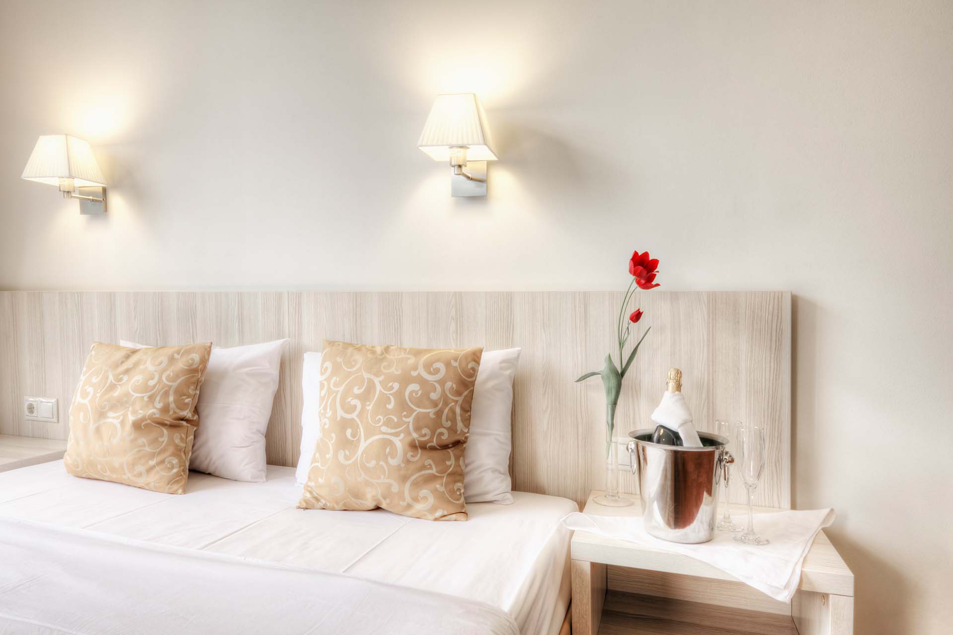 Habitación doble con champán